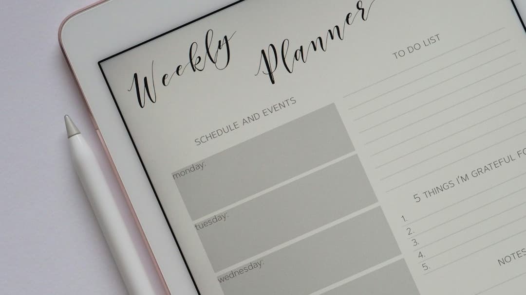 Free Weekly Planning One-Sheet 