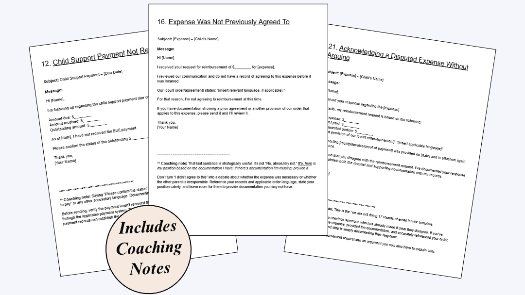 Get the Child Support Email Templates