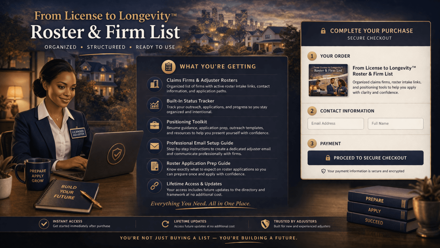 From License to Longevity™| Roster & Firm List