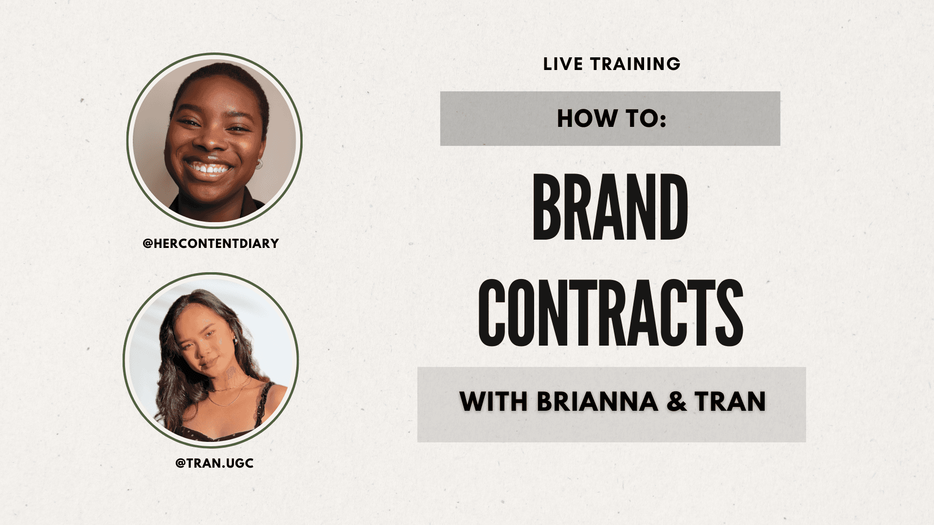 MASTERCLASS: Brand Contracts