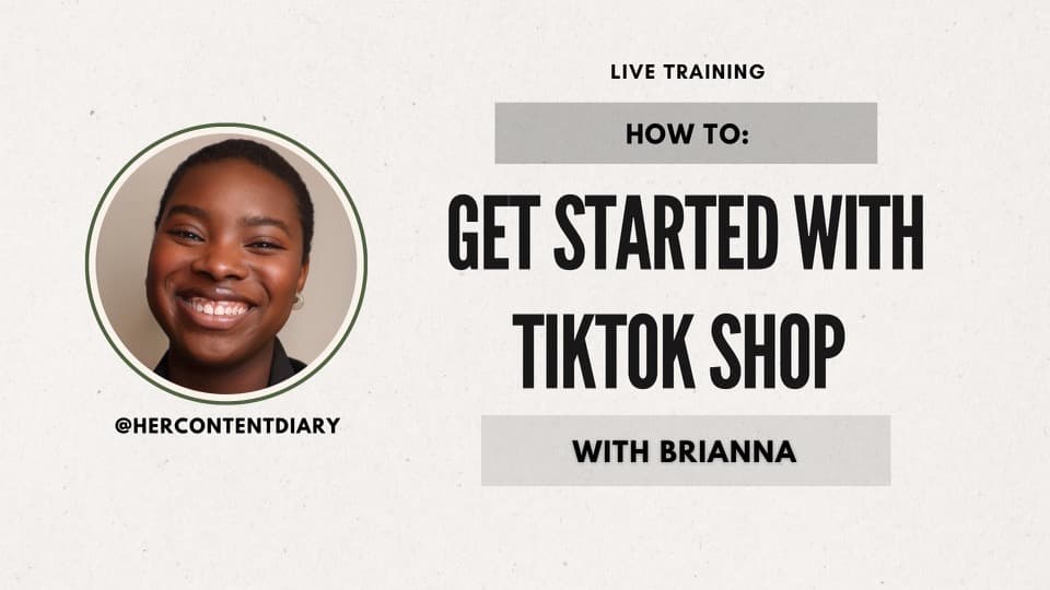 Live Training #8: TikTok Shop