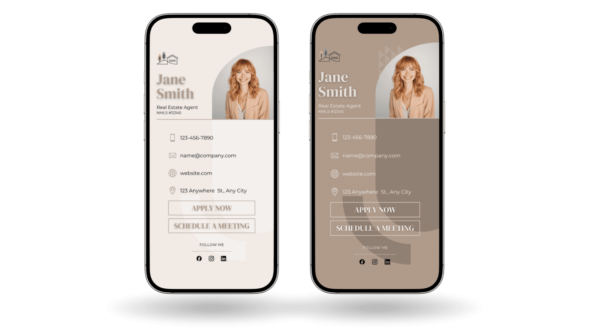 Customizable Digital Business Card Template