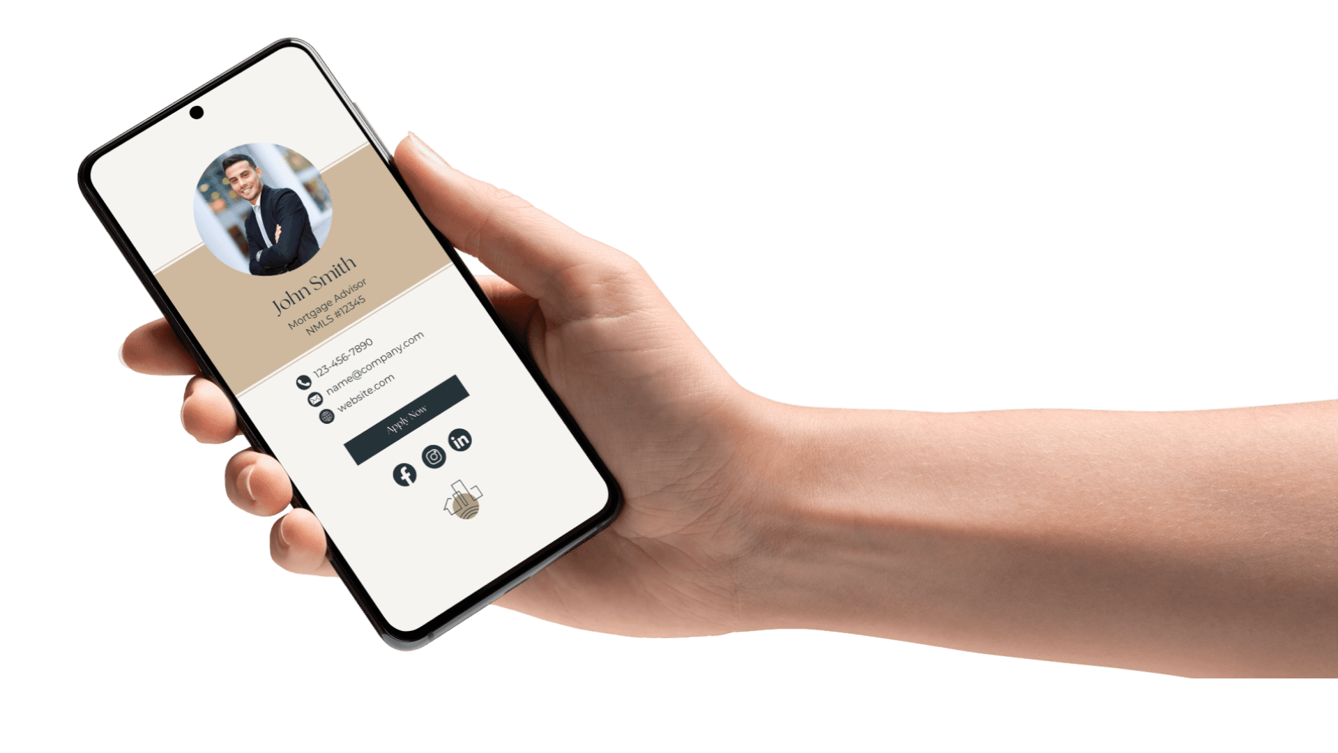 Customizable Digital Business Card Template