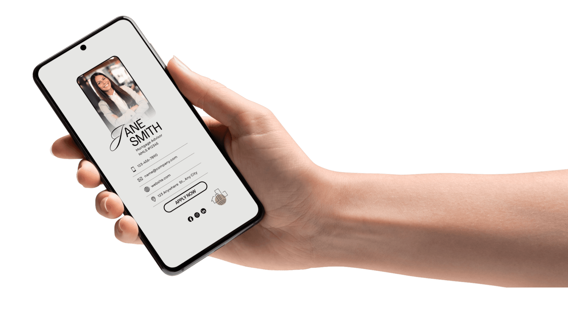 Customizable Digital Business Card Template