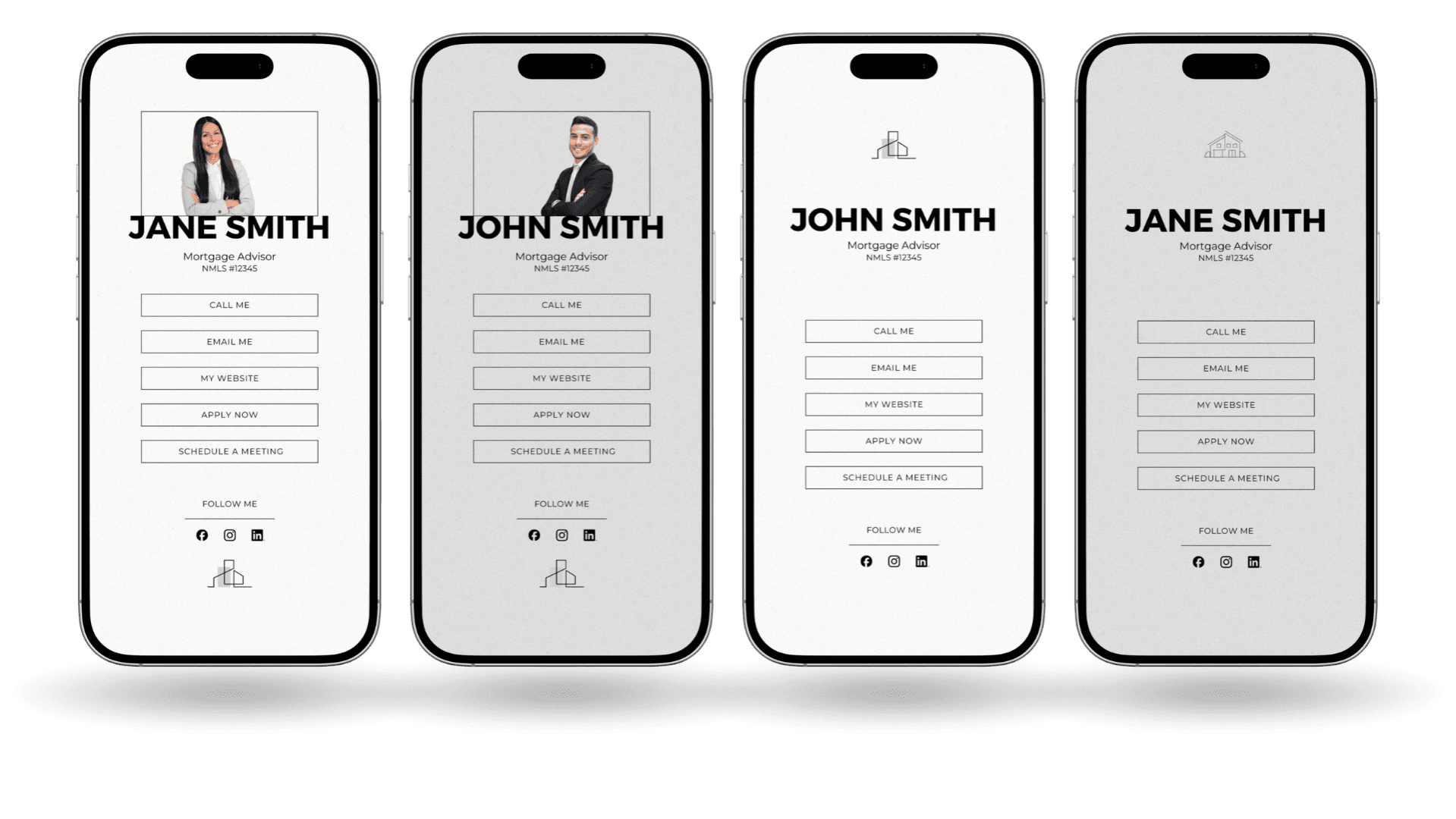 Customizable Digital Business Card Template