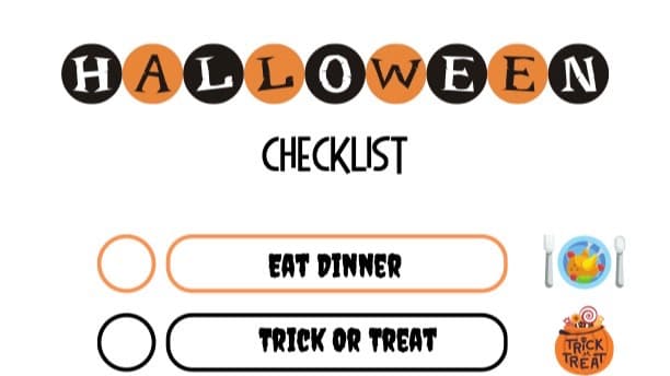 Get My Halloween Checklist Now!