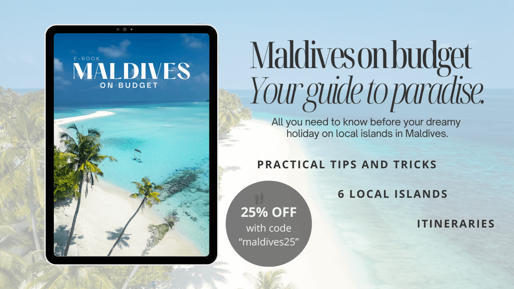 E-BOOK Maldives on budget (EN/SK)