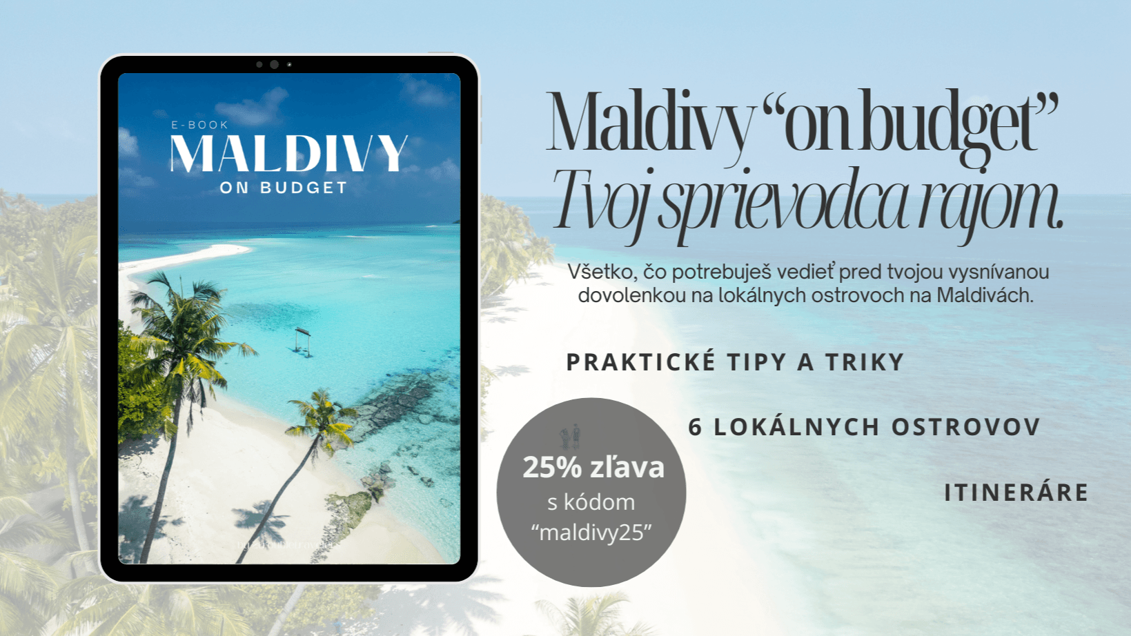 E-BOOK Maldivy on budget (SK)