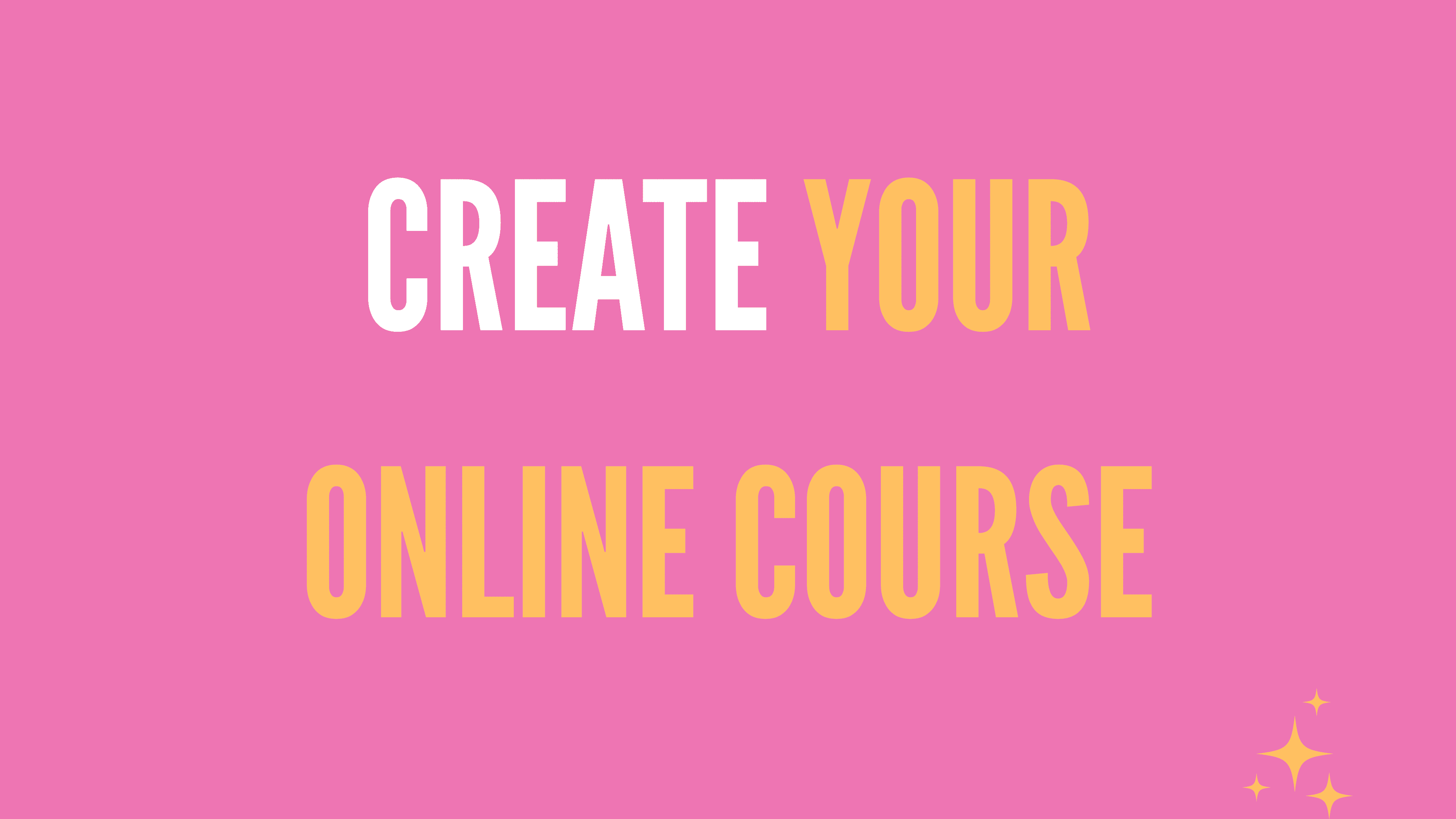 Create Your Online Course Masterclass