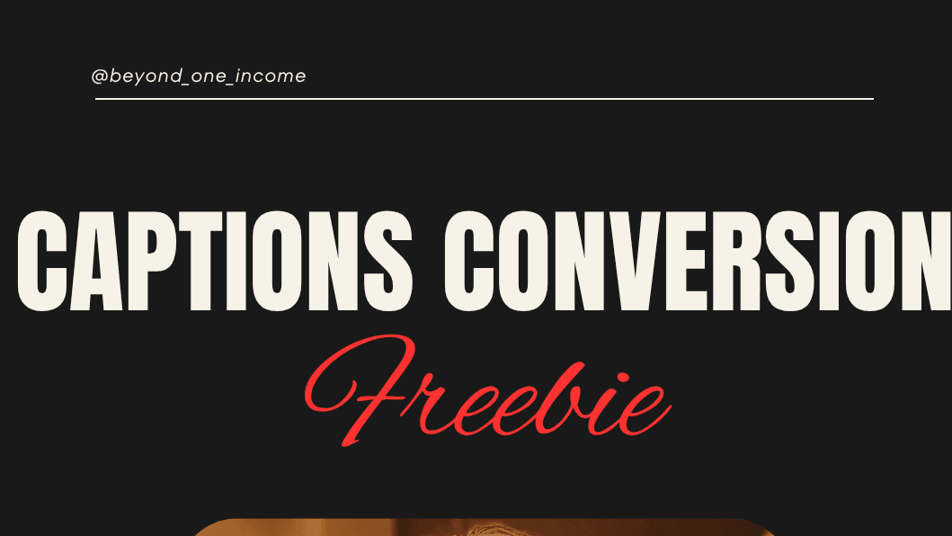 CAPTIONS CONVERSION