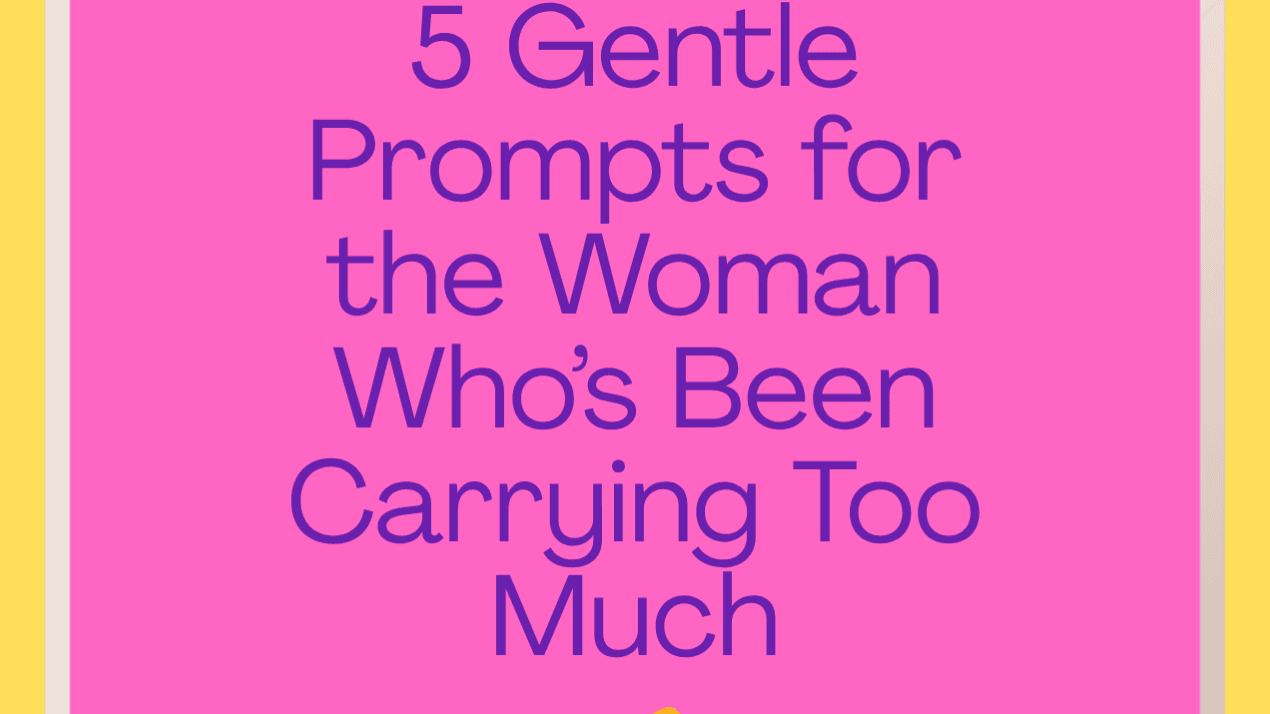 Reconnect With Yourself: 5 Gentle Prompts