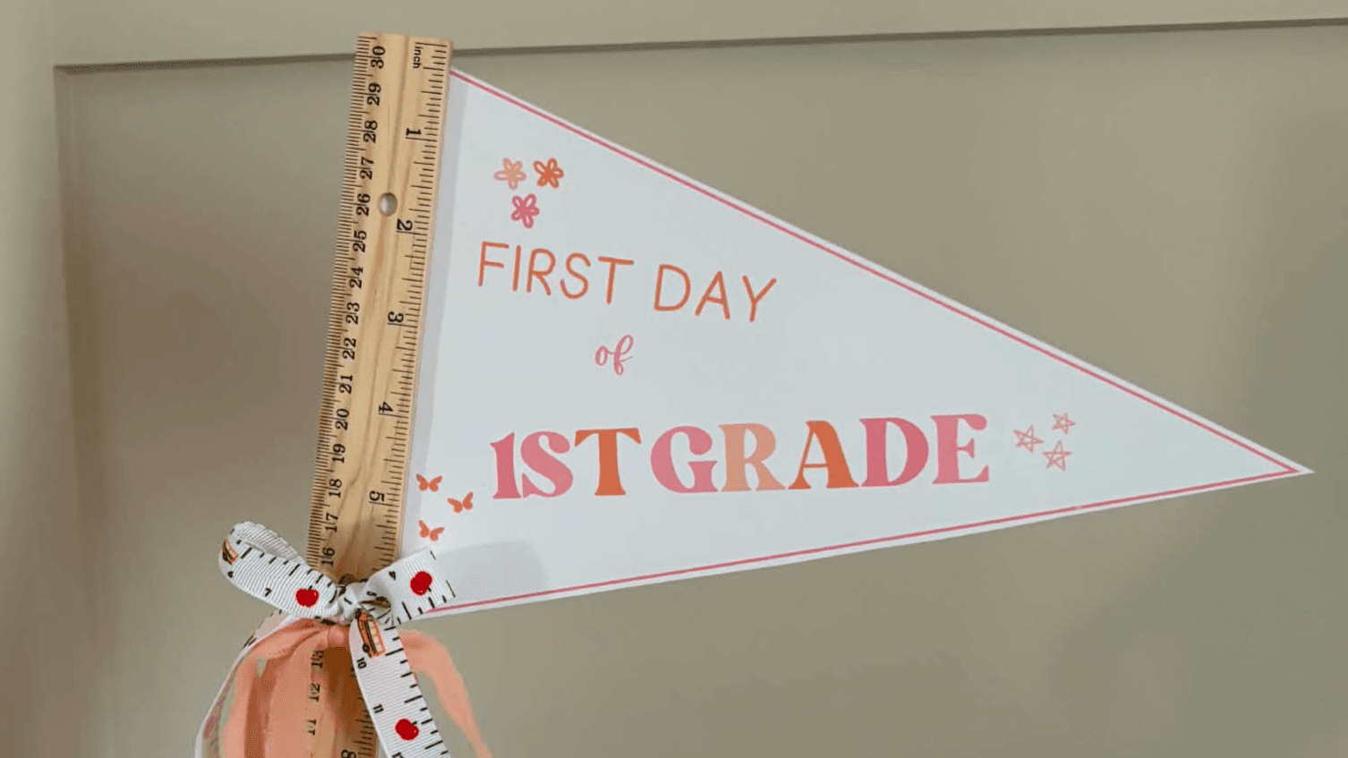 First Day of School Flag