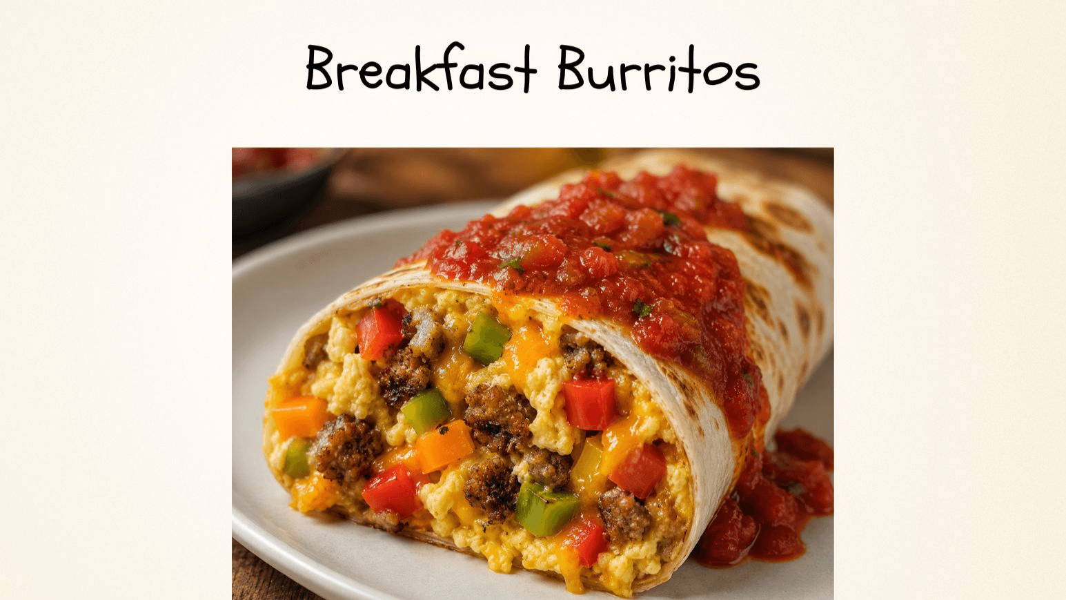 Breakfast Burrito Recipe