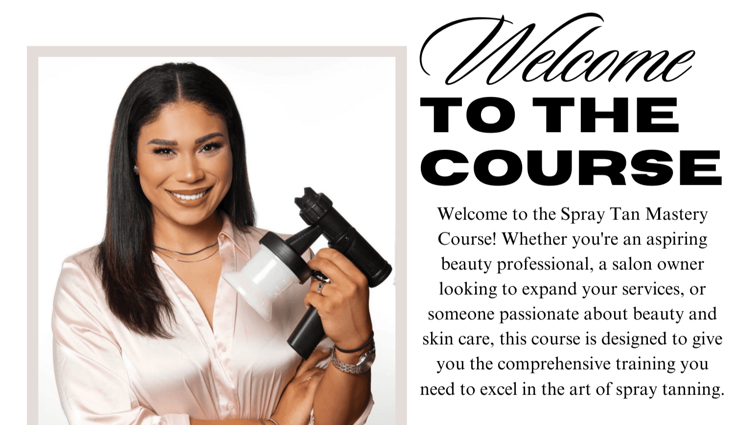 Luxury Spray Tan Training - The Beginners Course