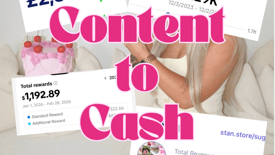 CONTENT TO CASH DISCOUNTED!