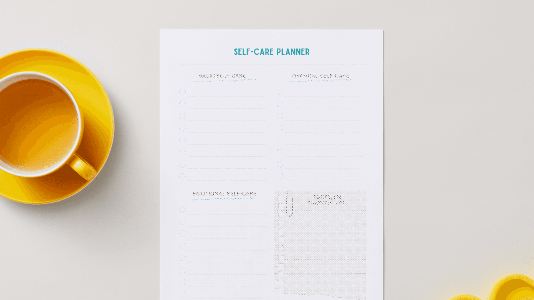 Self-Care Planner