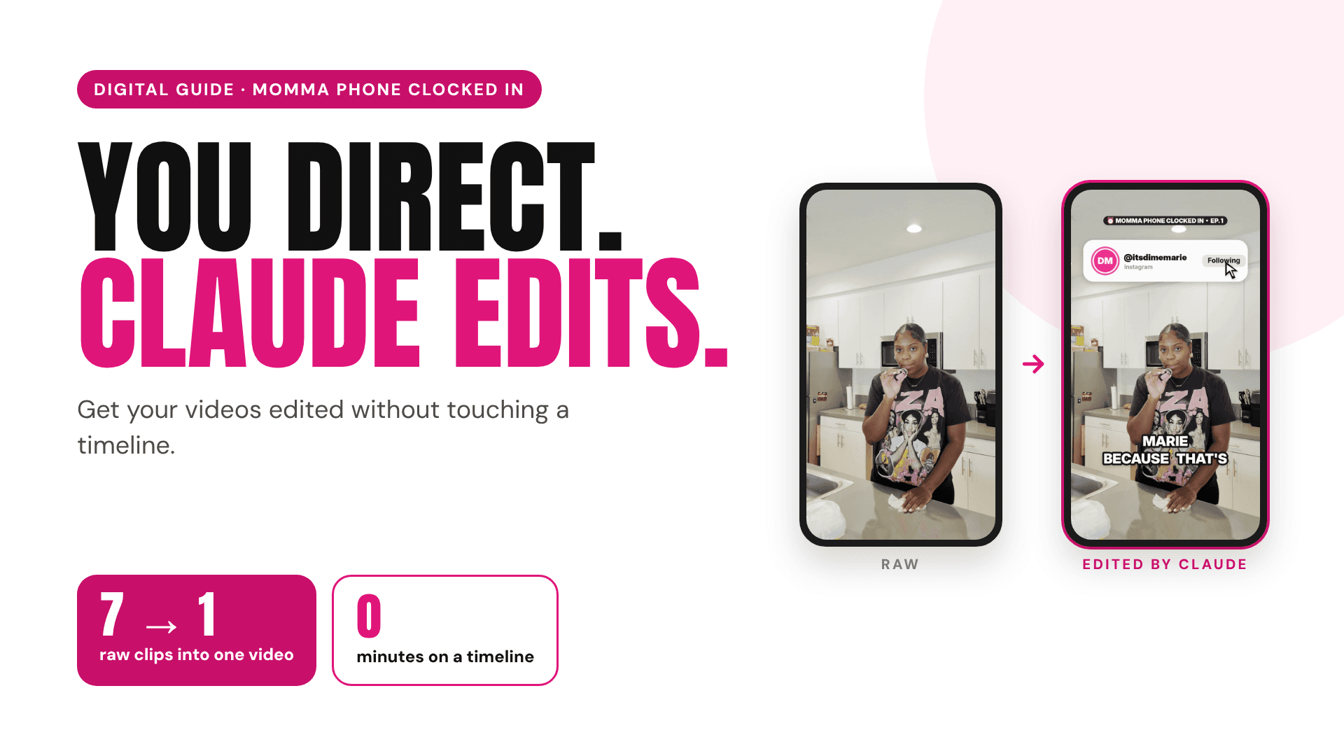 You Direct, Claude Edits ✍️ 