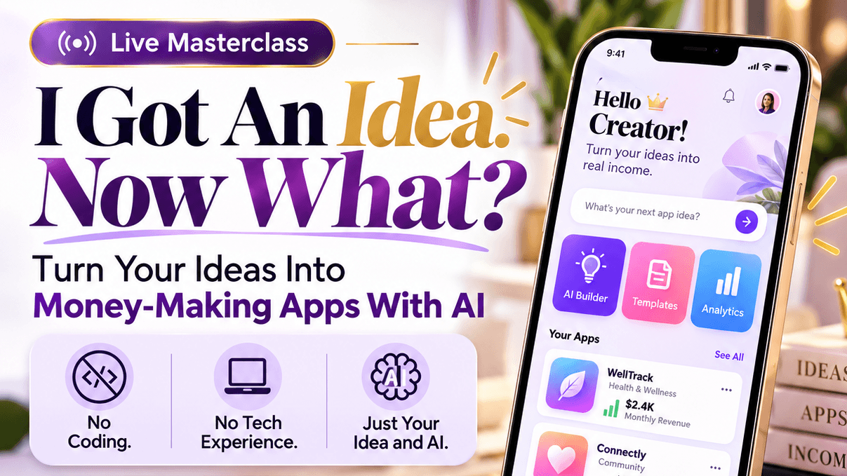I GOT AN IDEA. NOW WHAT? 