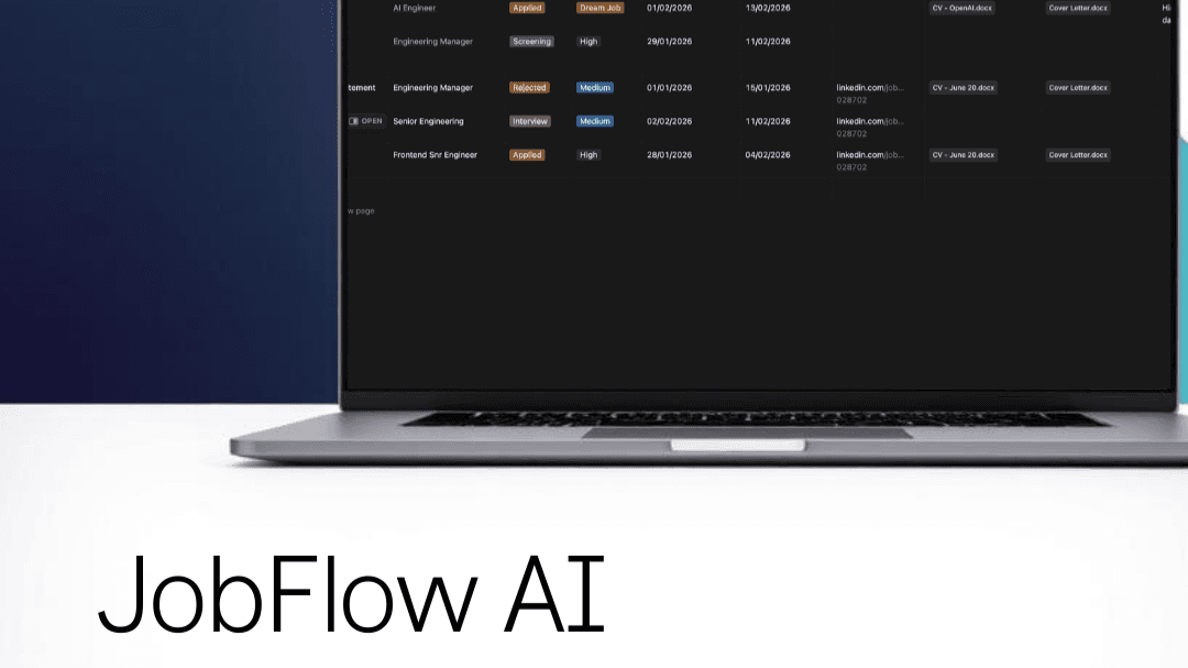 JobFlow AI — Your Job Search Command Centre