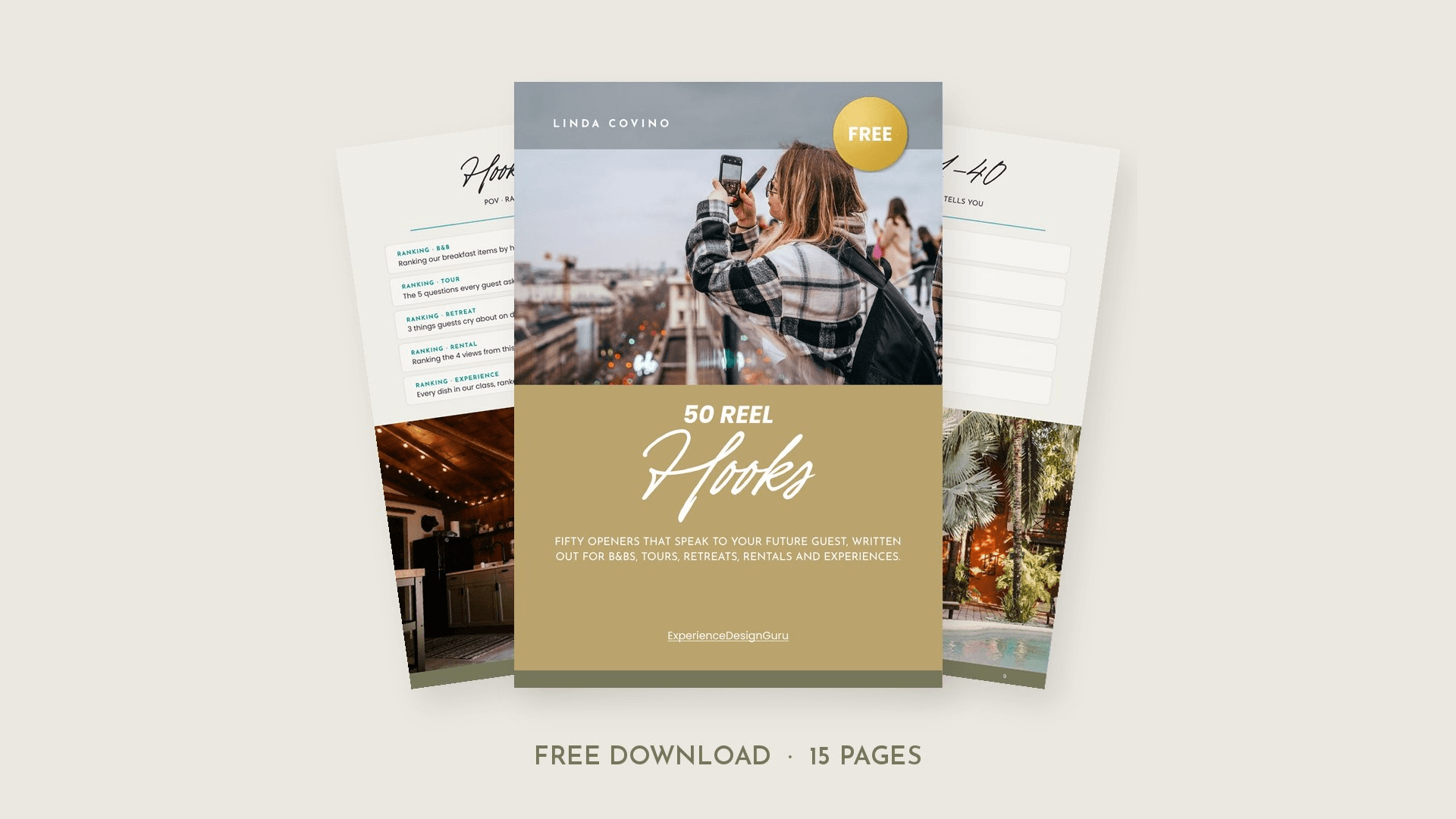 50 Reel Hooks for Small Travel Businesses