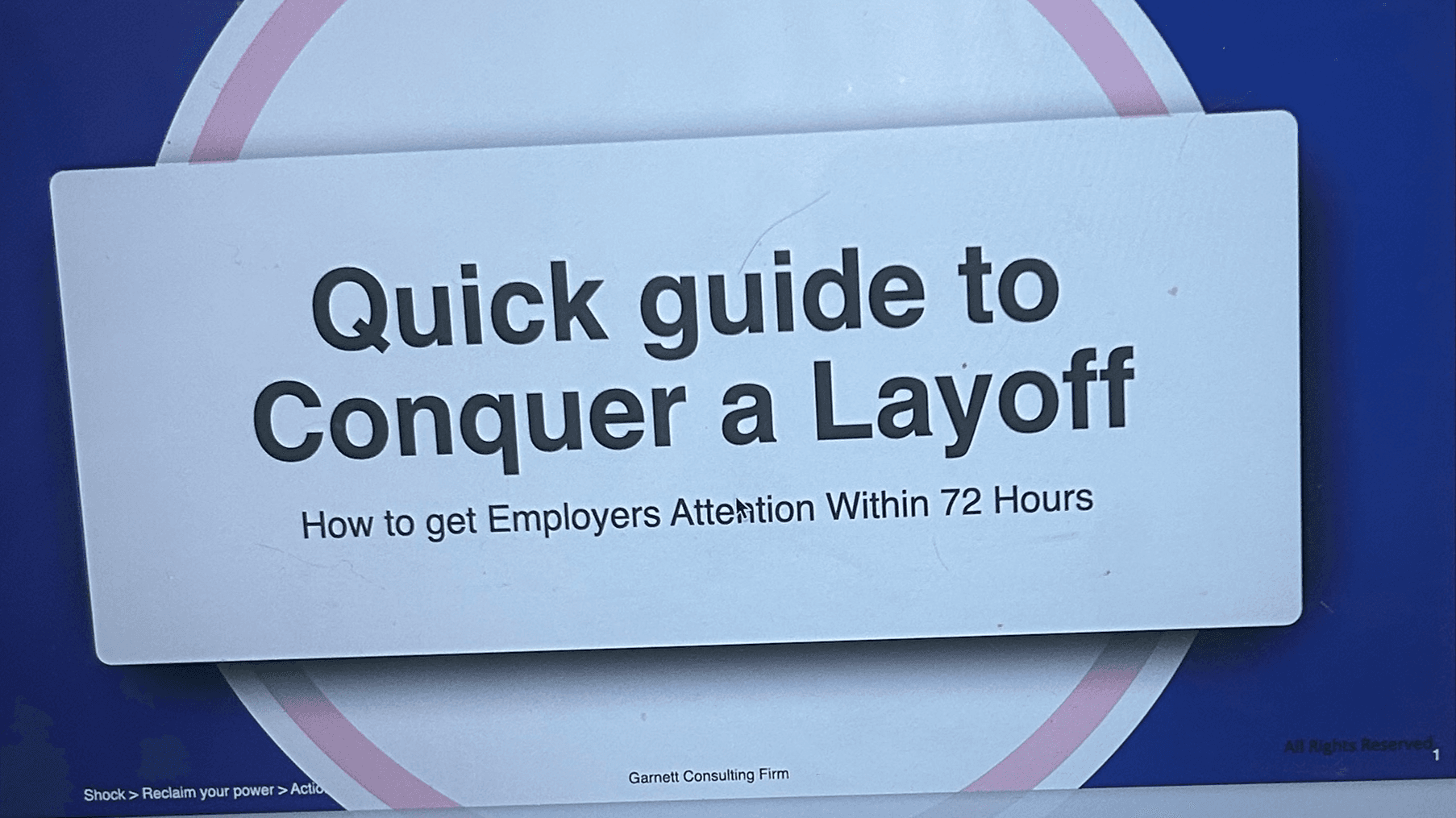 Quick Guide to Conquer a Layoff 