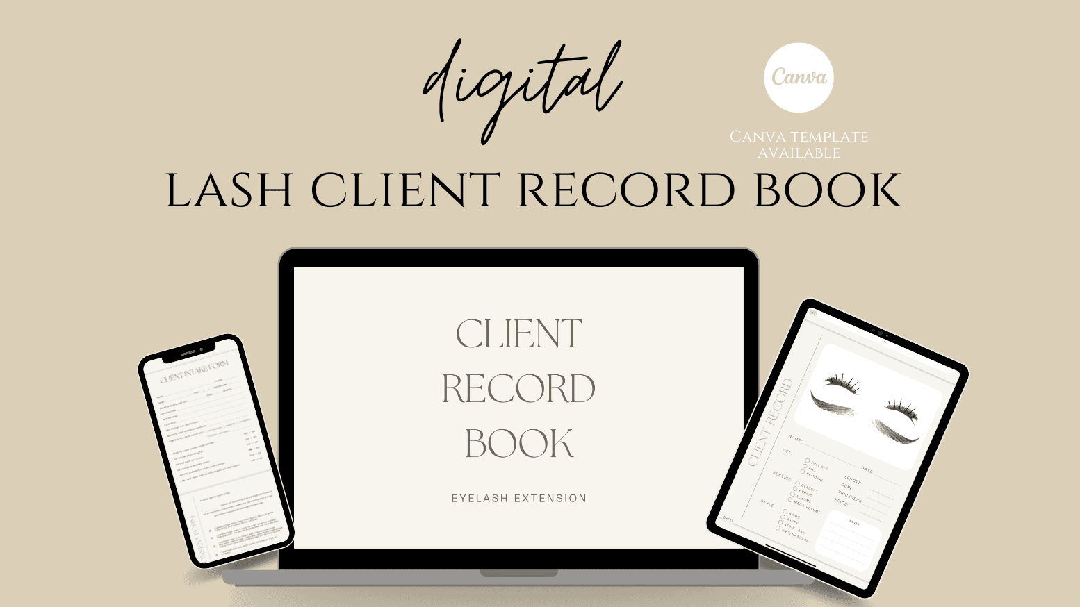 Lash Client Record Book