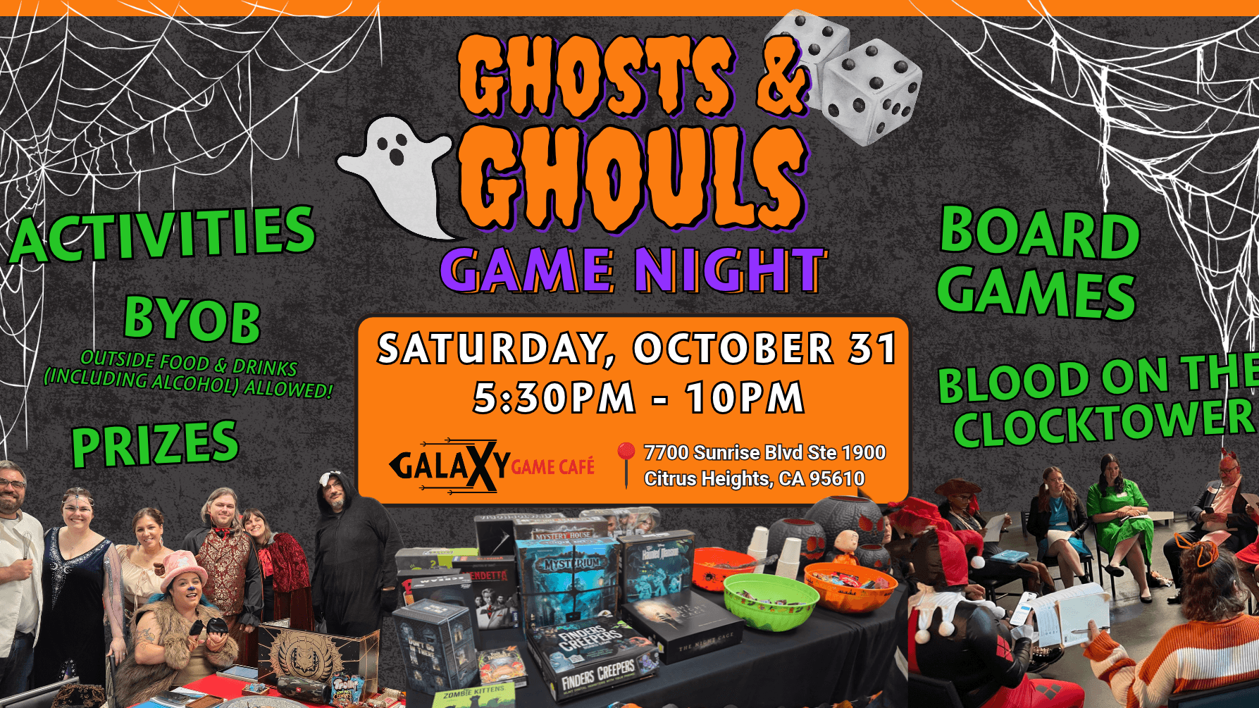 Ghosts & Ghouls Game Night