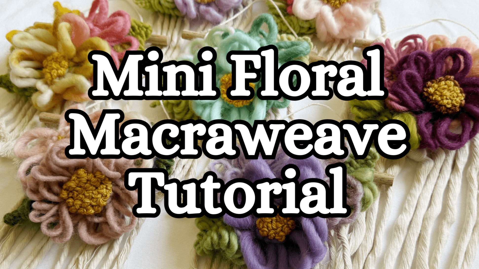 Mini Floral Macraweave Wall Hanging Tutorial