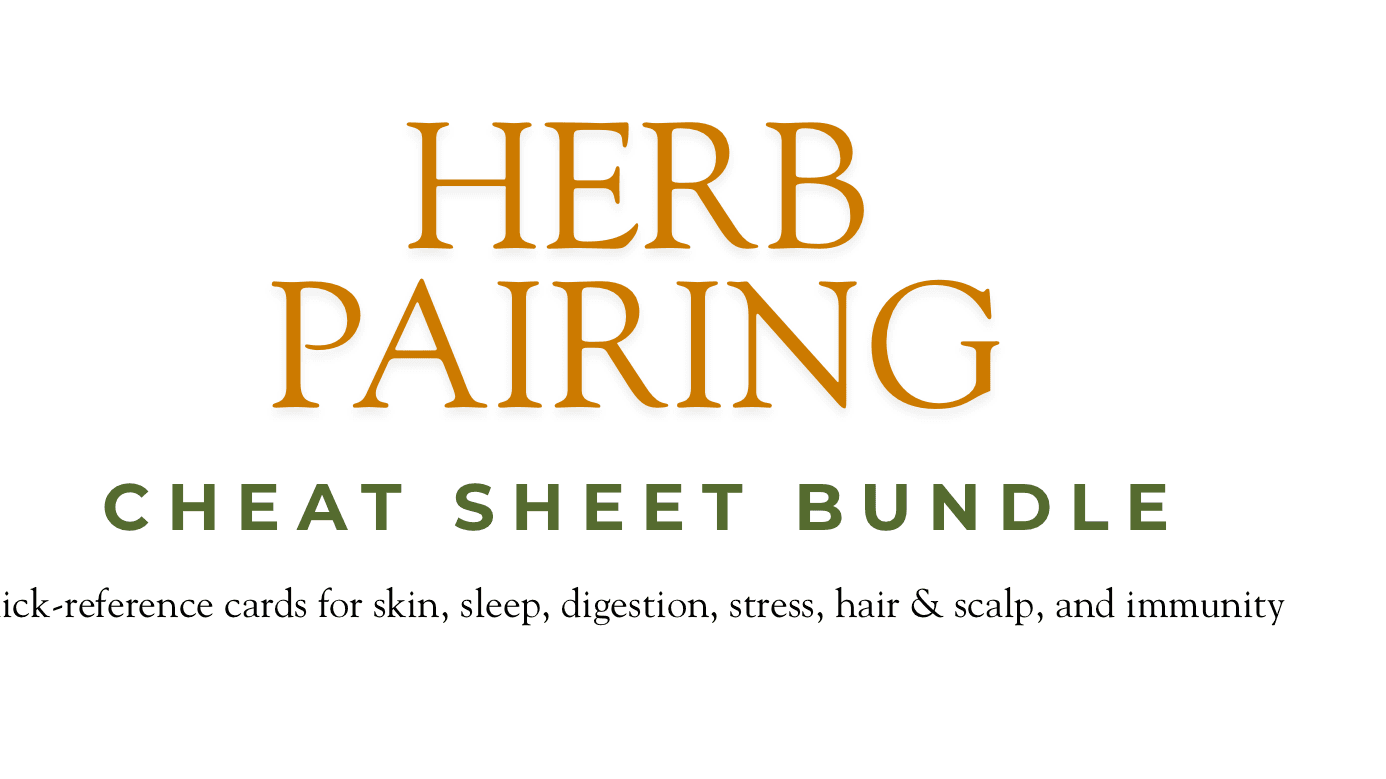 Herb Pairing Cheat Sheet Bundle