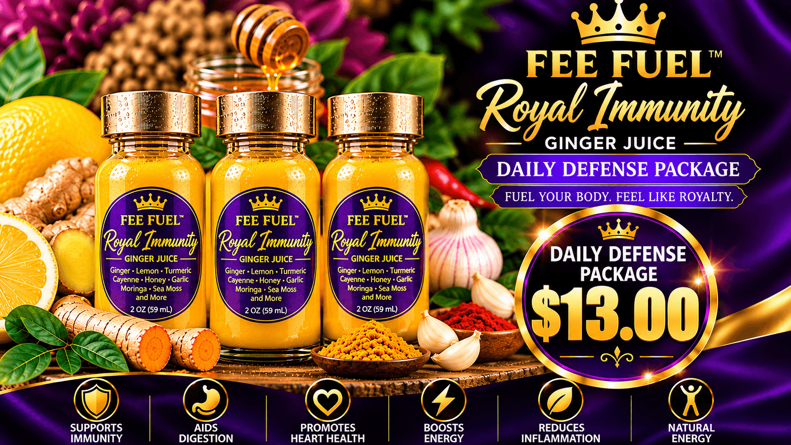 Fee Fuel Royal Immunity Daily Defense Package