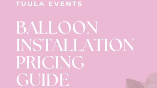 Balloon Install Pricing Guide 