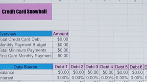 Custom Credit Card Snowball Plan