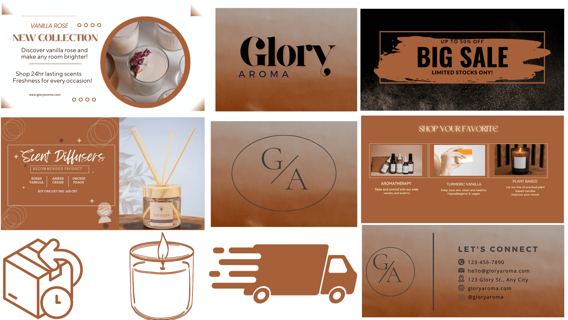 CANDLES & ACCESSORIES {WEBSITE TEMPLATE}