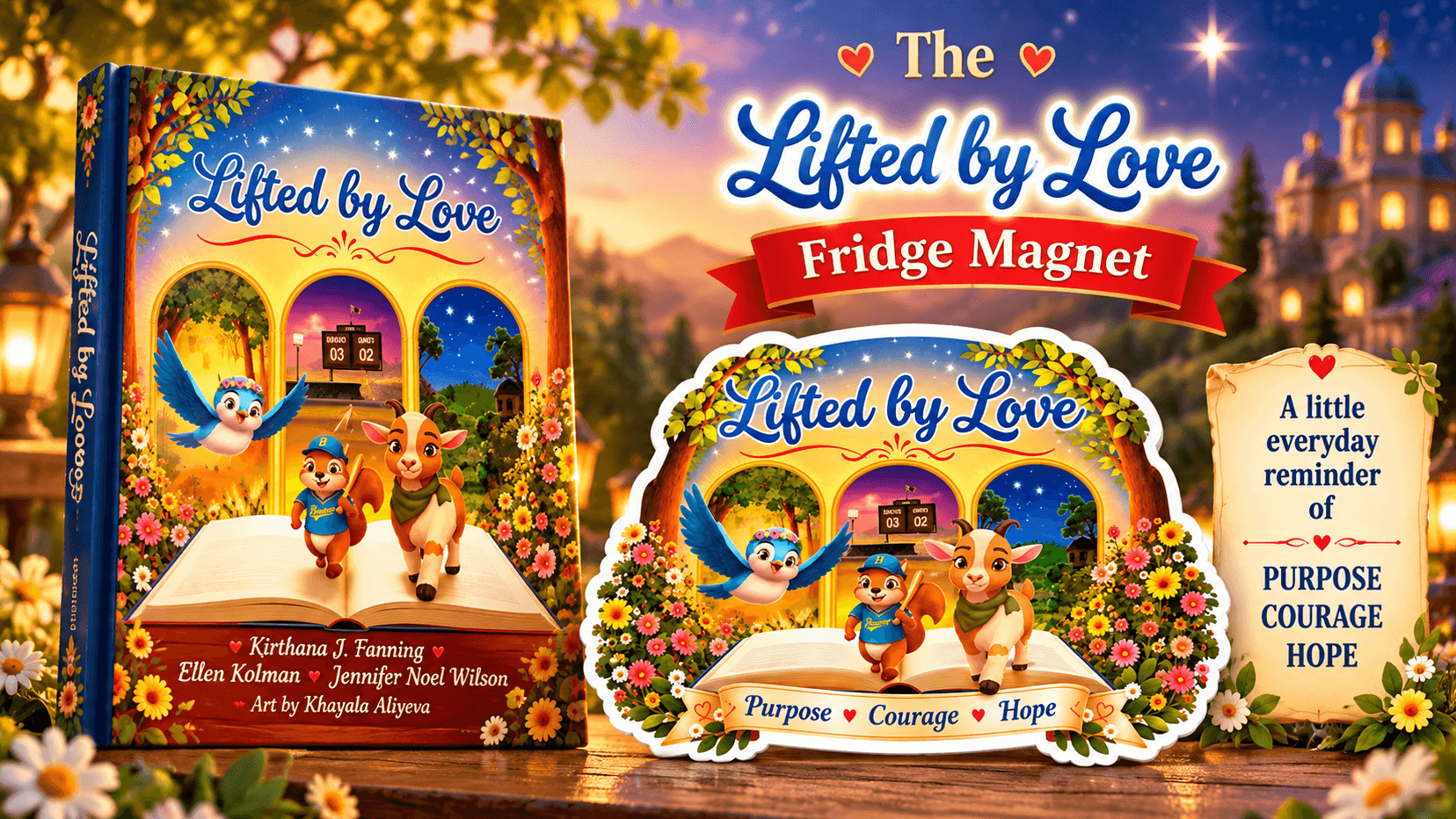 Lifted by Love Fridge Magnet