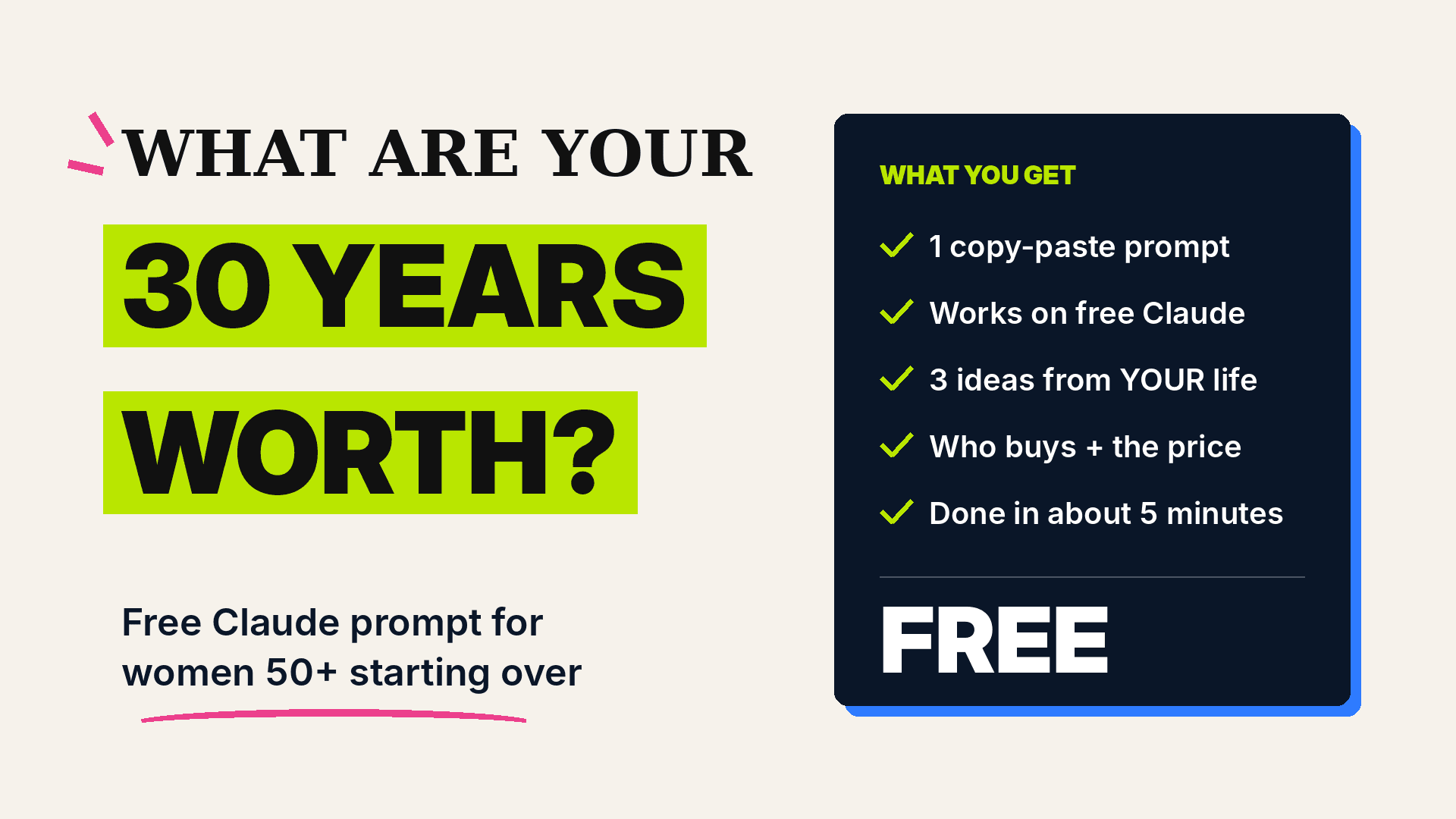 What Are Your 30 Years Worth Online?