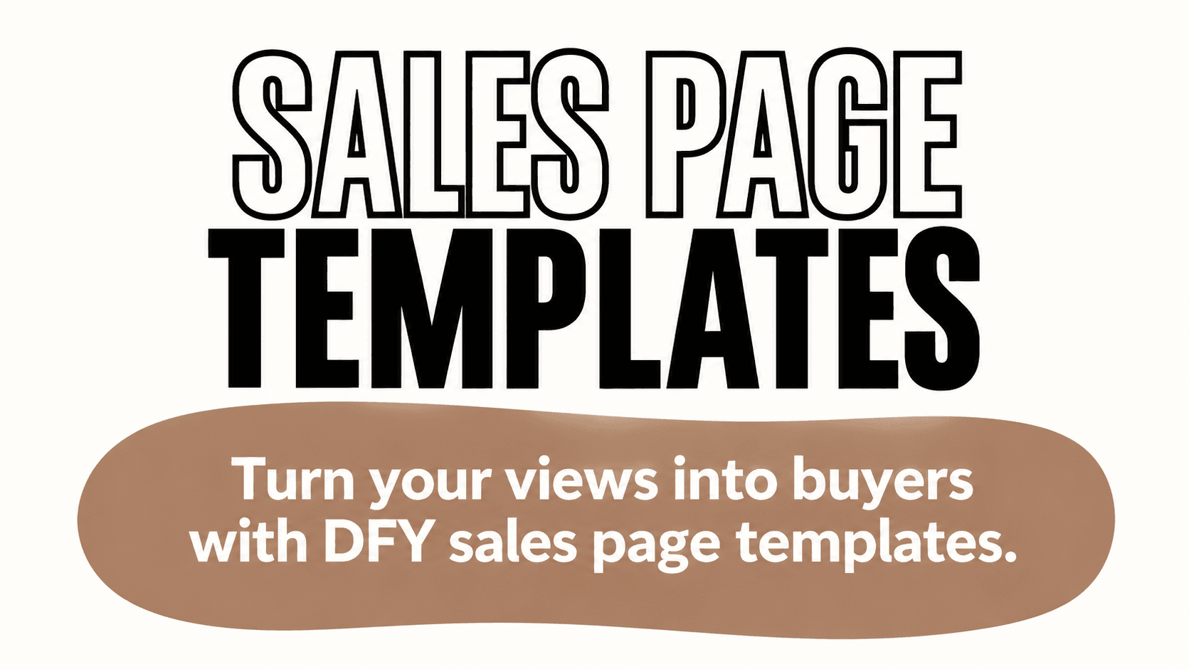20 Done-For-You Sales Page Templates