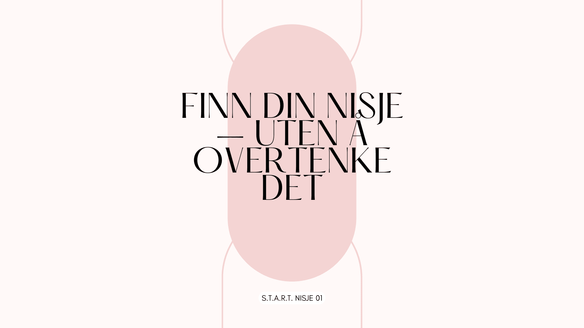 START: Nisje 1 – Finn din nisje
