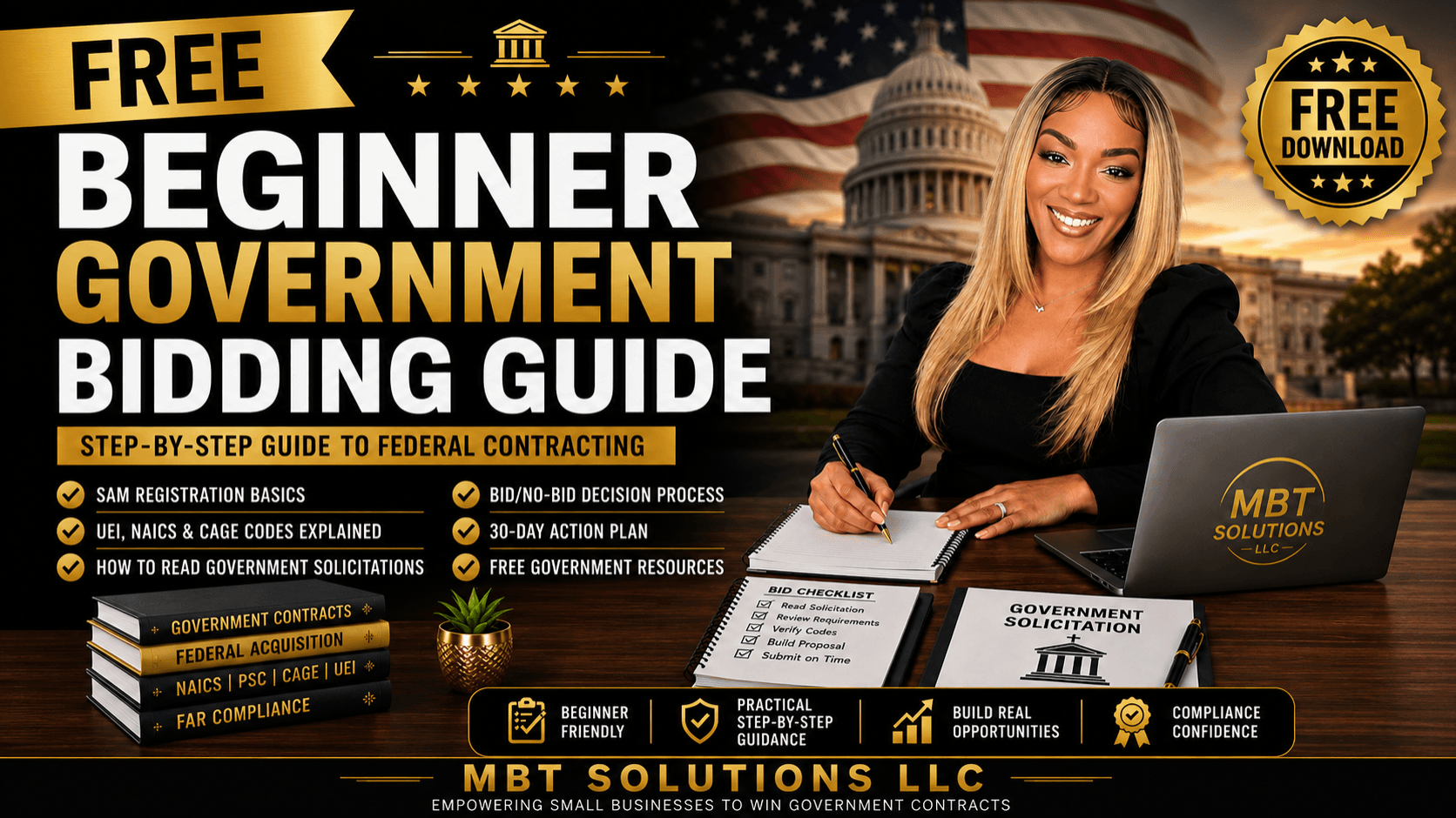 FREE BEGINNER GOVERNMENT BIDDING GUIDE
