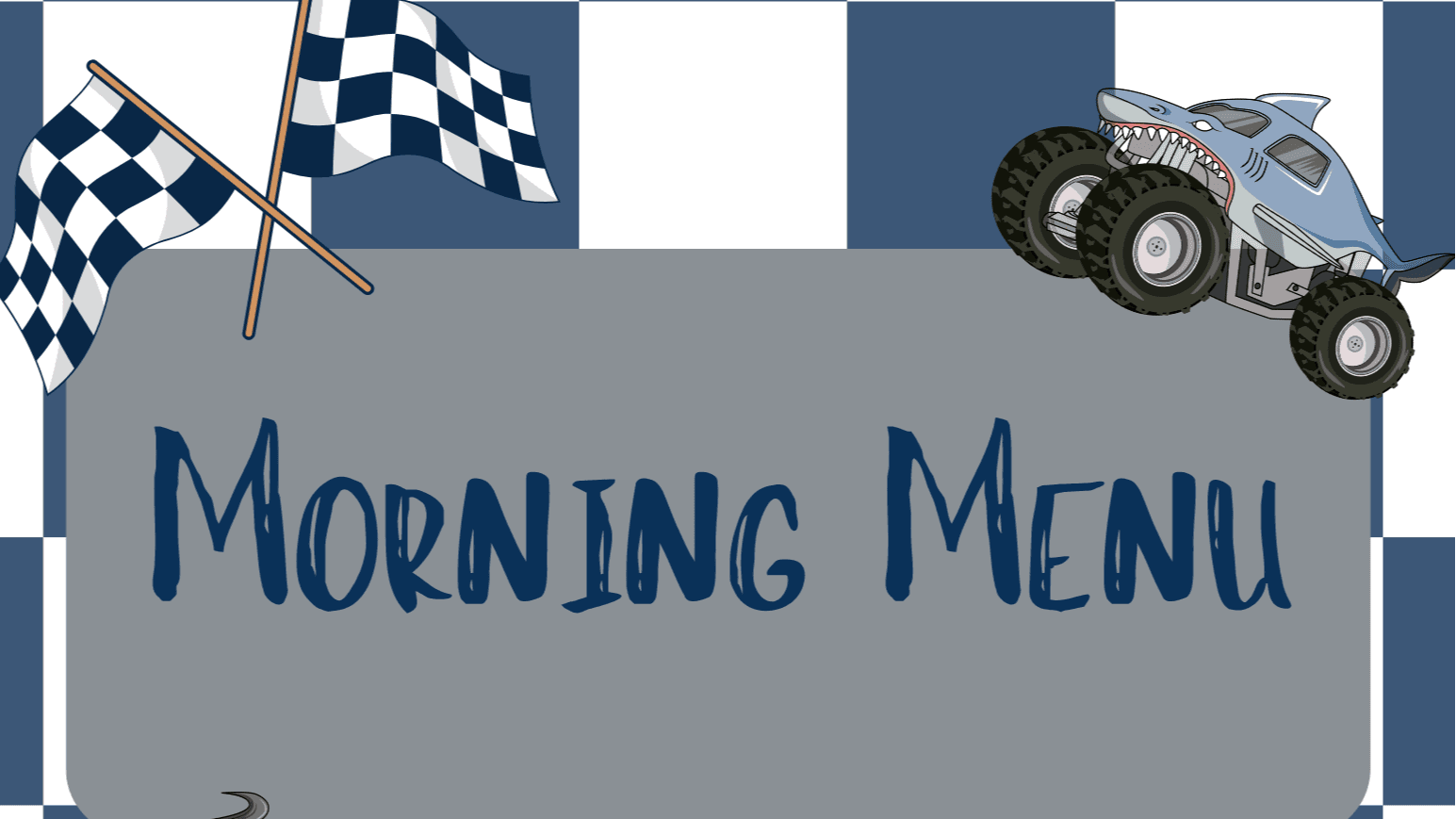 Boy Morning Menu