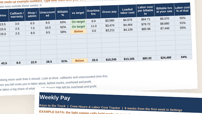 Crew Hours & Labor Cost Tracker