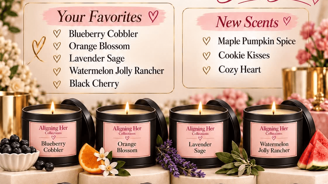 Aligning Her Collections Homemade Candles