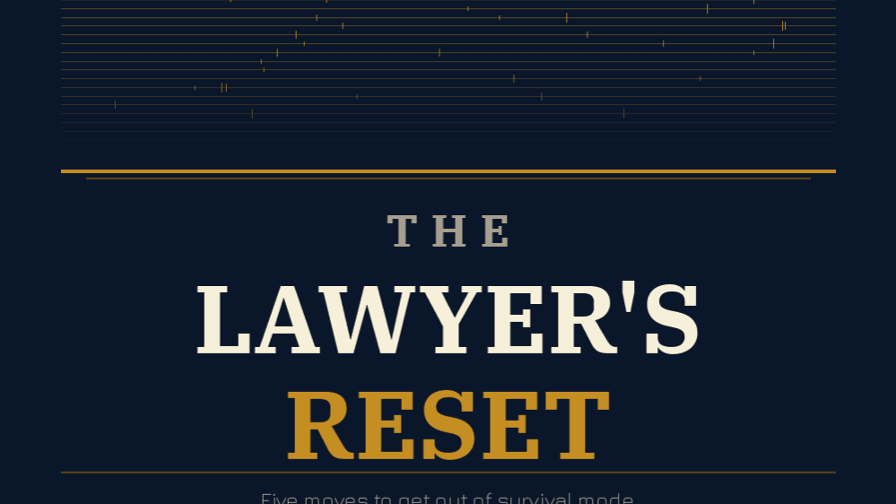 Get The "Lawyer's Reset" Now!