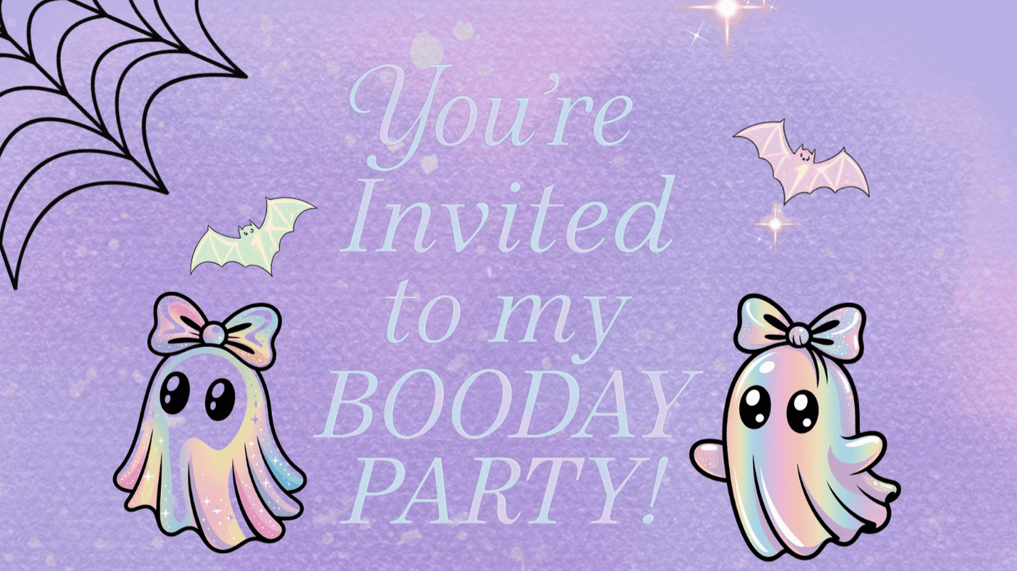 Girls Ghost Party Invitation Template