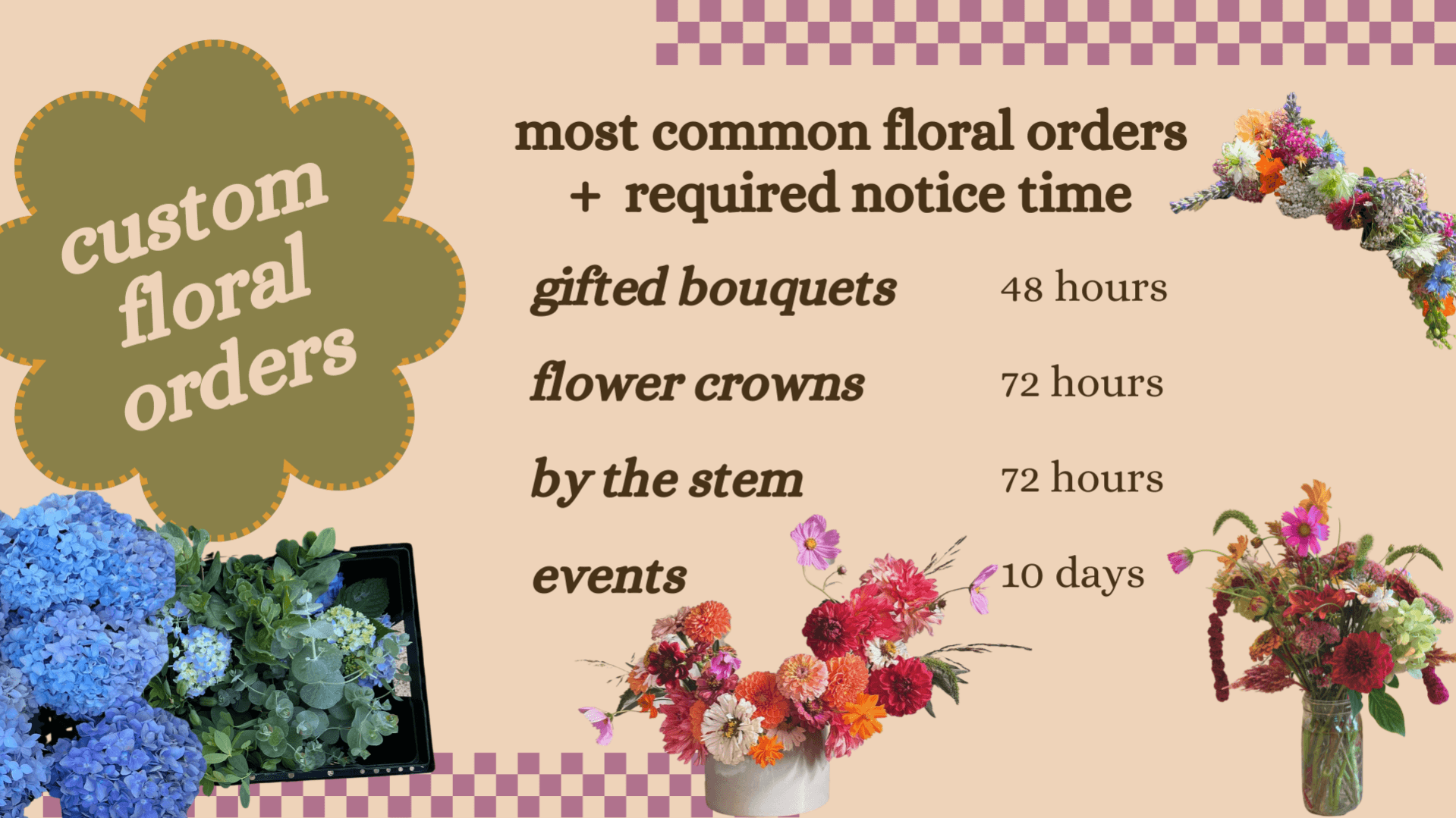 Custom Floral Order