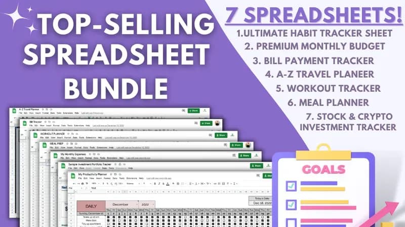Master Your Life & Wealth Spreadsheet Bundle