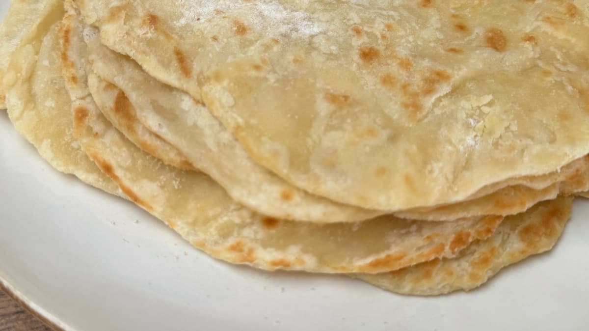 Sourdough Discard Tortilla Wraps