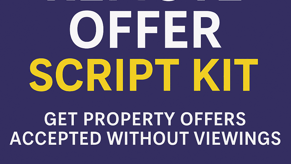 🏡The Estate Agent Negotiation Script For Deals