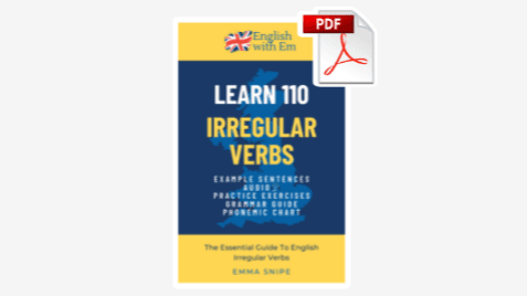 Learn 110 English Irregular Verbs (book + audio)