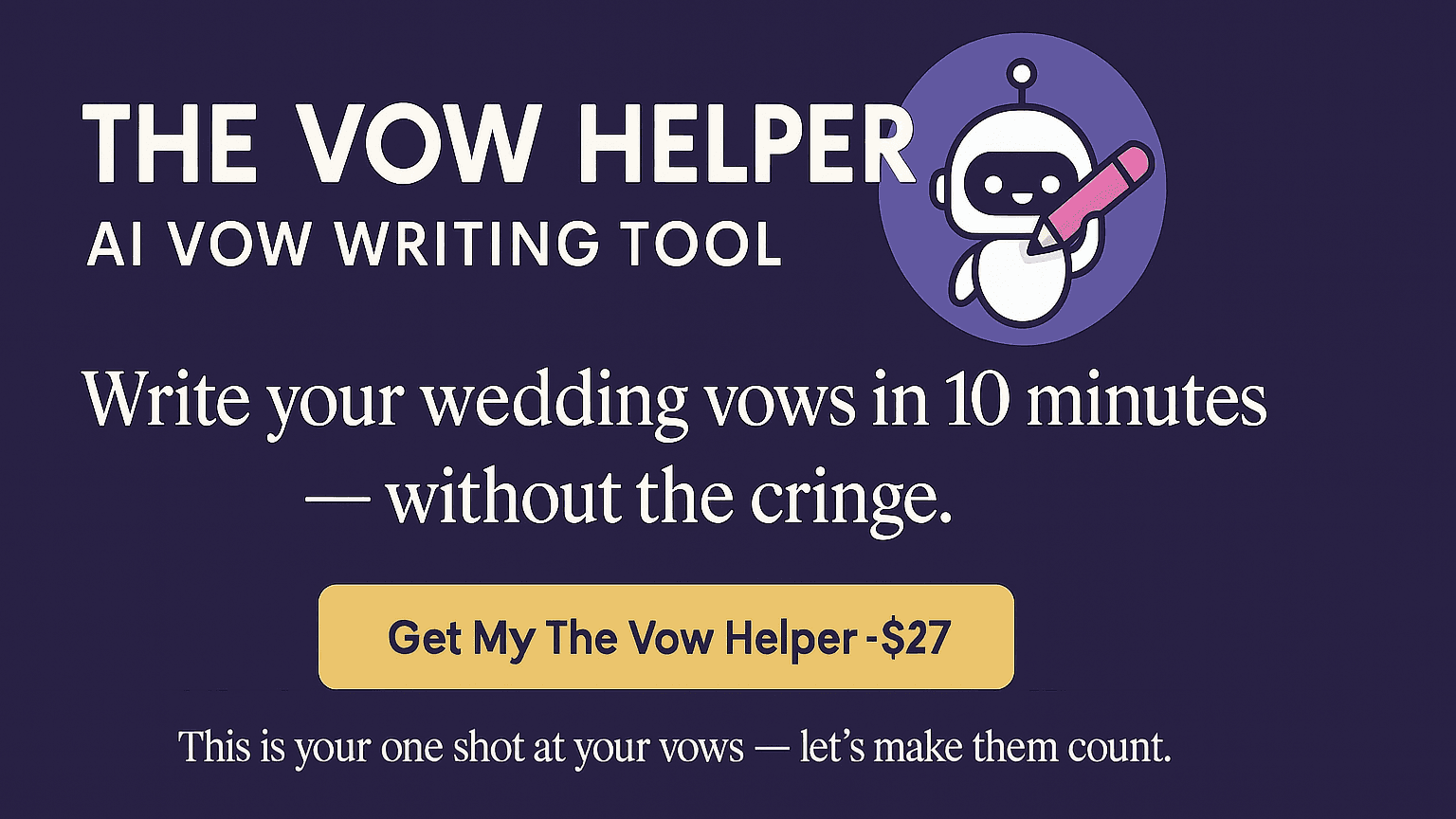 The Vow Helper – AI Vow Tool