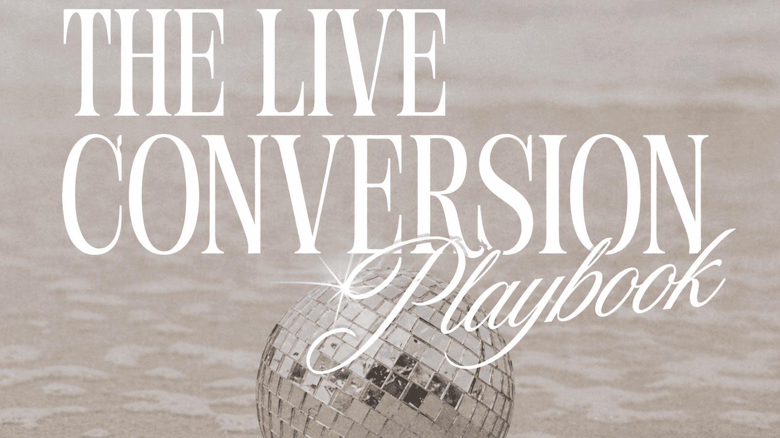 The Icon Live Conversion Playbook 